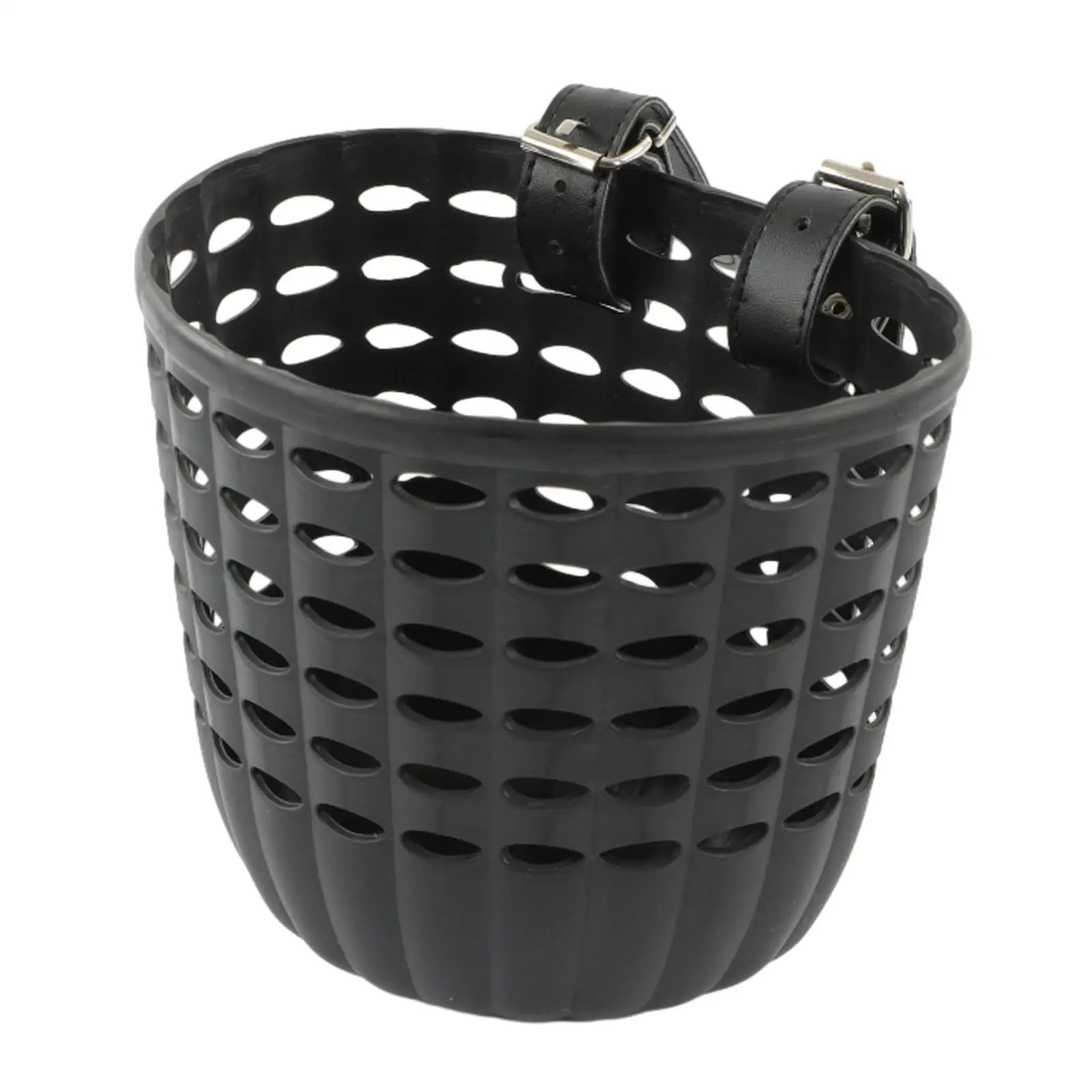 Kids Bike Basket Durable Storage Basket with Adjustable PU Straps Handlebar Basket for Children Girls.