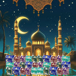 30PCS Ramdan Advent Calendar,30 Empty Boxes for 30 days, Eid Mubarak Coutdown Calendar Fillable Ramadan Gift Box