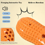 Pet Toy Sound Making Peanut Shape TPR Dog Toy with Food Dispensing Feature Durable Chew Resistant Teeth Grinding Simulation Toy