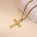 Waterproof Stainless Steel Creative Cross Pendant Necklace Exclusive for Men.