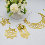 Ramadan Hanging Decoration Acrylic Eid Mubarak Moon Star Lantern