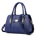 Large Capacity Butterfly Knot Women's Handbag Fashionable Embossed PU Leather.