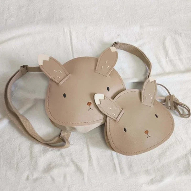 Cute Korean Cartoon PU Kids Crossbody Bags for Toddler Girls.