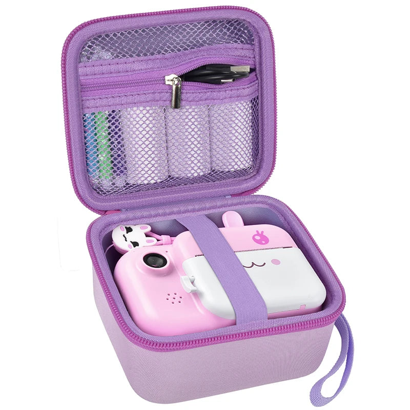 Kid Camera Case Compatible with Instant Camera Digital Video Cameras Storage Holder Bag for Girls (Only bag).