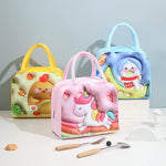 Kids Lunch Bag for School Portable Thermal Bag Children Cartoon Insulated Lunch Bag.