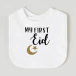 Moon Star My First Ramadan Baby Bibs Boys Girls Cotton Bib Newborn Saliva Bib Eid Mubarak Muslim Islamic Festival Keepsake Gift