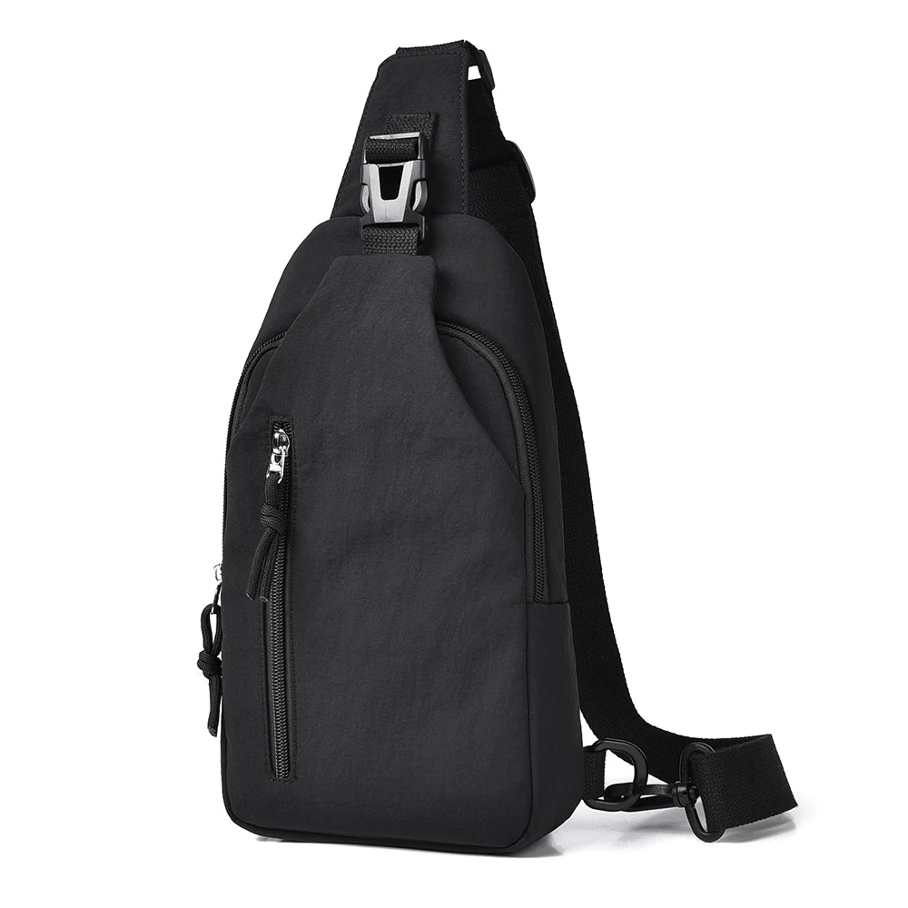 Men's casual messenger bag-multifunctional chest bag.