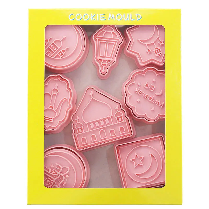 Eid Mubarak Biscuit Mold Cookie Cutters DIY Baking Tools Ramadan Decoration for Home Al Adha 2026 Islamic Muslim Party Decor