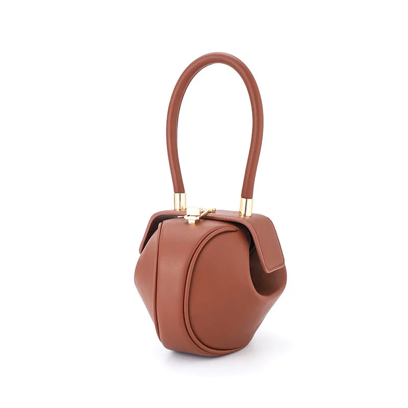 Bowling Spherical Women's Handbag Luxury Brand Designer Hobos Bag.