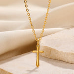 Necklace For Women Classic Cross Collar Gold Color Egyptian Nile Ankh Choker Stainless Steel Chain Aesthetic Jewelry Gift