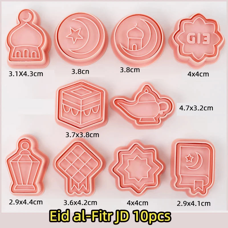 Eid Mubarak Biscuit Mold Cookie Cutters DIY Baking Tools Ramadan Decoration for Home Al Adha 2026 Islamic Muslim Party Decor