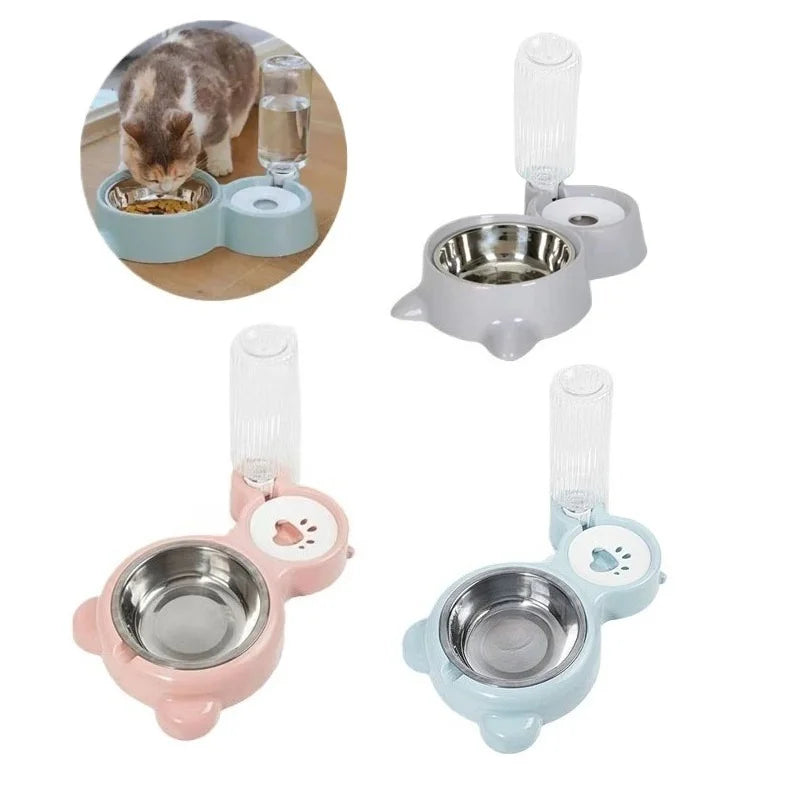Pet Water Dispenser for Cats and Dogs, automatic Water Storage Pet Food Bowl