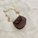 New Mini Fashion Shoulder Bags for Kids Coffee Black Yellow Children's Small Cross Body Earphone Lipstick Storage Bags
