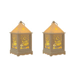 2pcs Moroccan Ramadan Ornaments, Middle Eastern Candle Lanterns