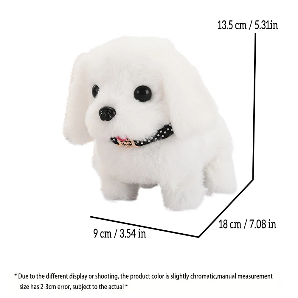 Pet Companion Battery Operated Toy Plush pet electronic interactive toy  walking barking wagging tail Simulation puppy