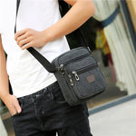 Men's Shoulder Bag Business Leisure Large Capacity Portable Handbag.