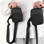 Men's Chest Bag Fashion Small Canvas Shoulder Crossbody Bags for Man.