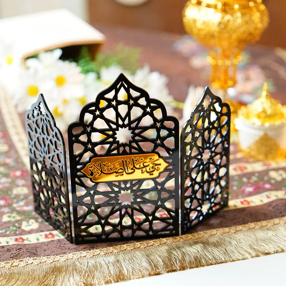 Ramadan Ornaments Hollow Acrylic screen Ornaments Eid Mubarak Happy Ramadan muslim decor Ramadan Kareem Holiday Decorations