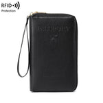 RFID Blocking Passport Holder, Travel Wallet