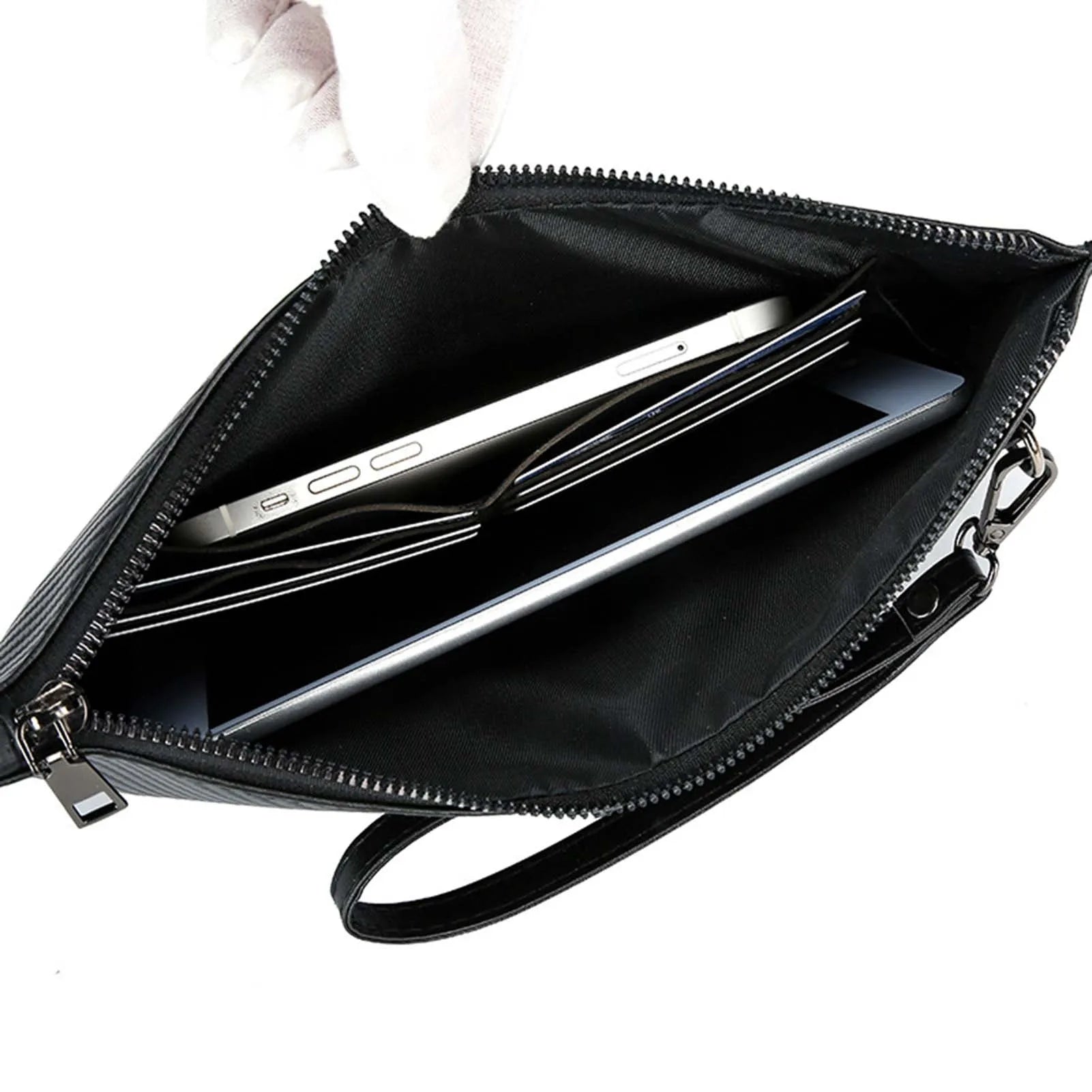 Stylish Handbag For Men Hand-Made Soft Leather Leather Large Capacity bags.