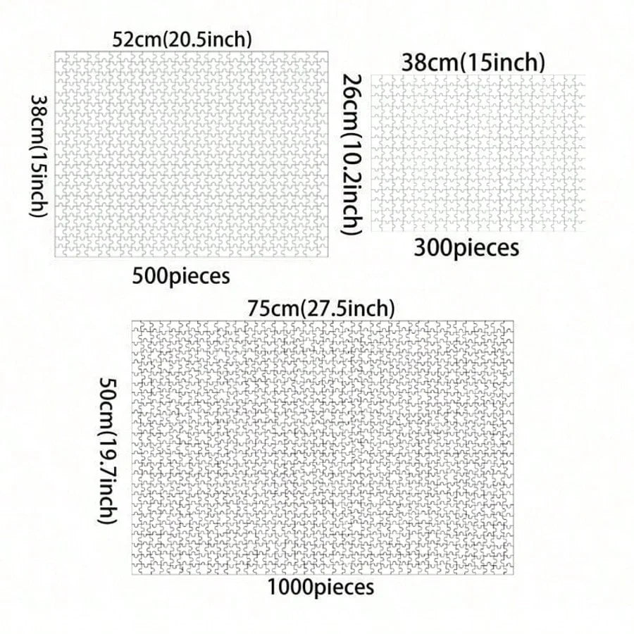 1000/500/300 Pieces Dinosaur World Wooden Jigsaw Puzzles