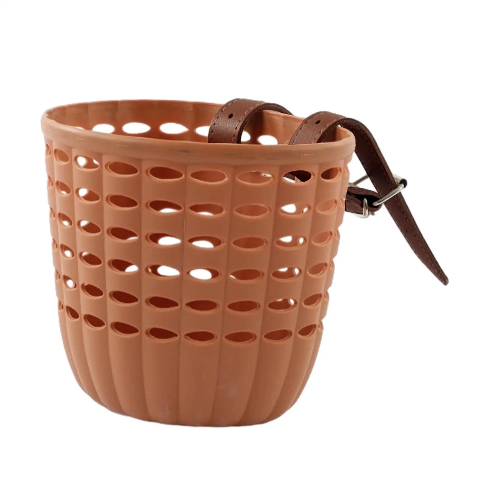 Kids Bike Basket Durable Storage Basket with Adjustable PU Straps Handlebar Basket for Children Girls.