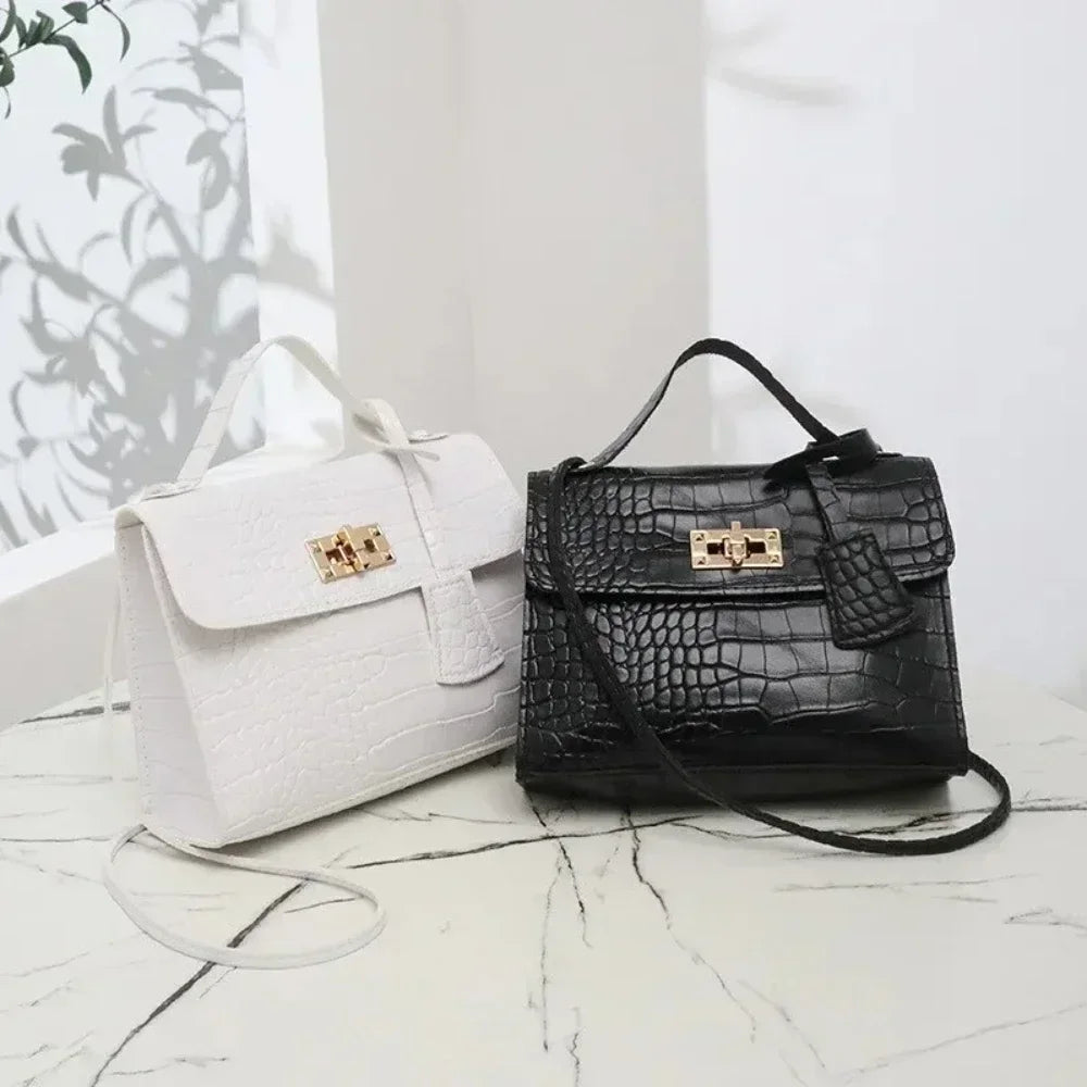 Crocodile print  hand bag for Women.