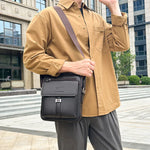 New Men's Handbag Trendy Casual Crossbody Shoulder Waterproof High-quality Leather Bags.