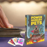 Power Hungry Pets Card Game Family Party Strategy Cards Games Board Game Cards Challenging Strategy Game