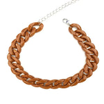 Women's Neck Chain Fashion Colorful Acrylic Thick Necklace For Women Men Bohemian Plastic Choker Collar Jewelry Gifts