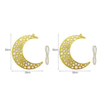 Ramadan Hanging Decoration Acrylic Eid Mubarak Moon Star Lantern