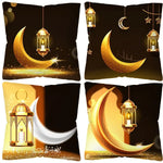 Ramadan Pretty Moon Print Pillowcase Nordic Home Decor Holiday Bedroom Living Room Polyester Cushion Cover