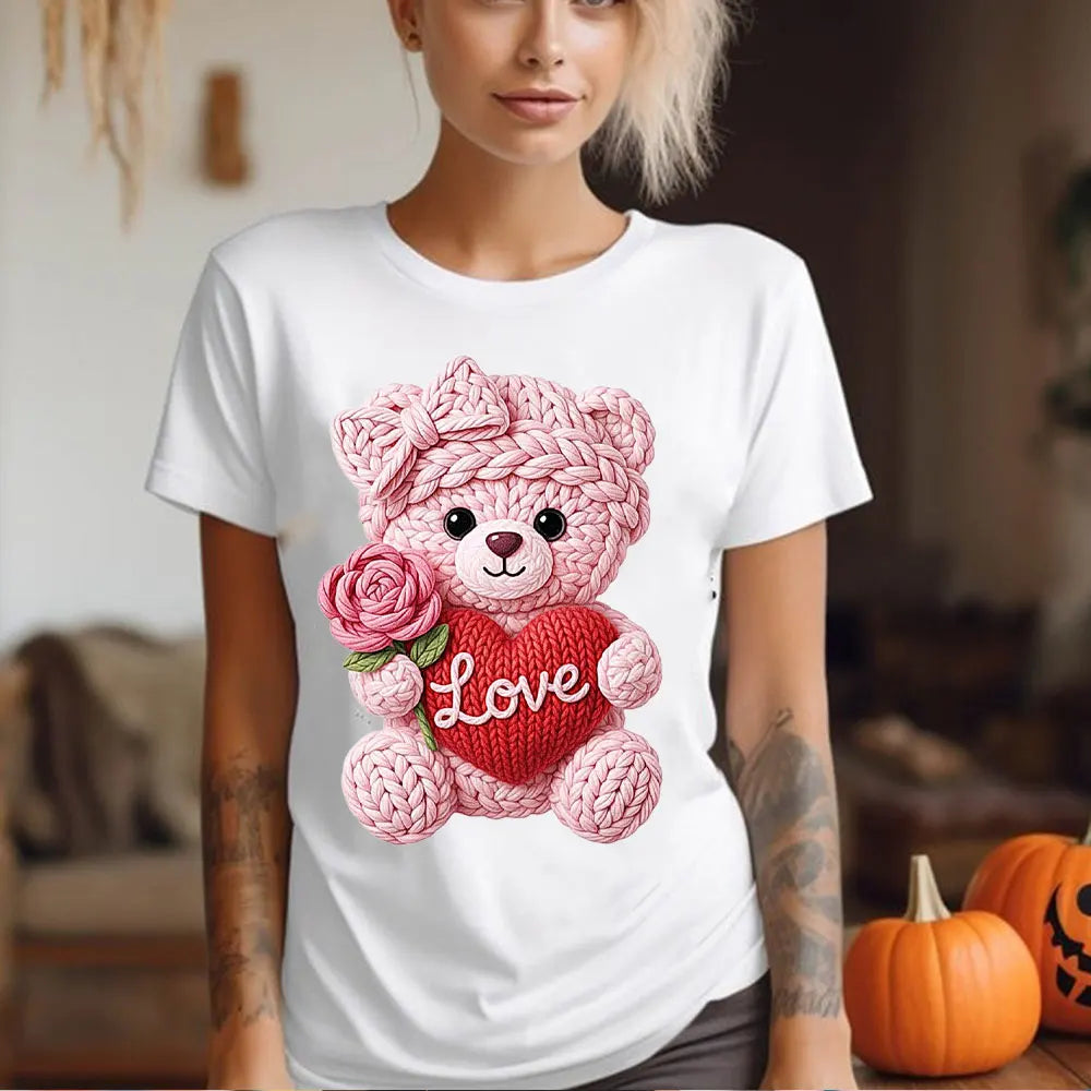 XOXO Valentine Bear Heat Transfer DIY Love Valentine's Day