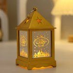 Wind Lantern Ornaments Ramadan LED Portable Lamp