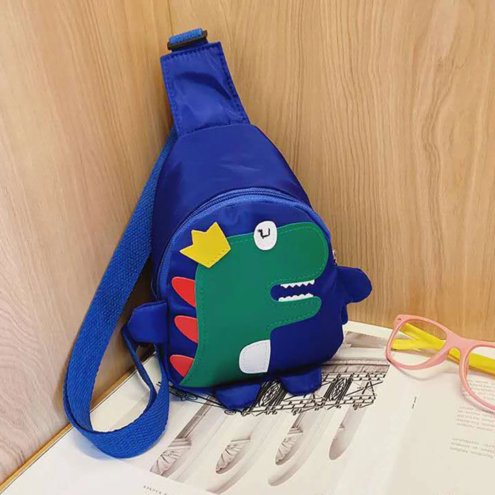 Cute Dinosaur Kids Backpack Girls Boys Sling Bag Kids Bag Child Waist Bag.
