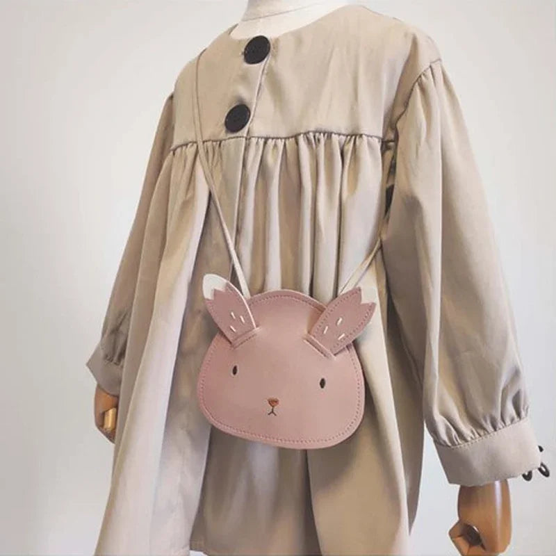 Cute Korean Cartoon PU Kids Crossbody Bags for Toddler Girls.