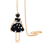 Cute Women Necklace Statement Lady Charm Long Trendy New Fashion Female Big Pendant Lovely Jewelry Polka Dot Gift Wholesale
