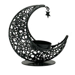 Eid Mubarak Candle Holder Metal Moon Candle Holder Home Islamic Muslim Party Decor Ramadan Tea Light Holder Ramadan Candle Stand