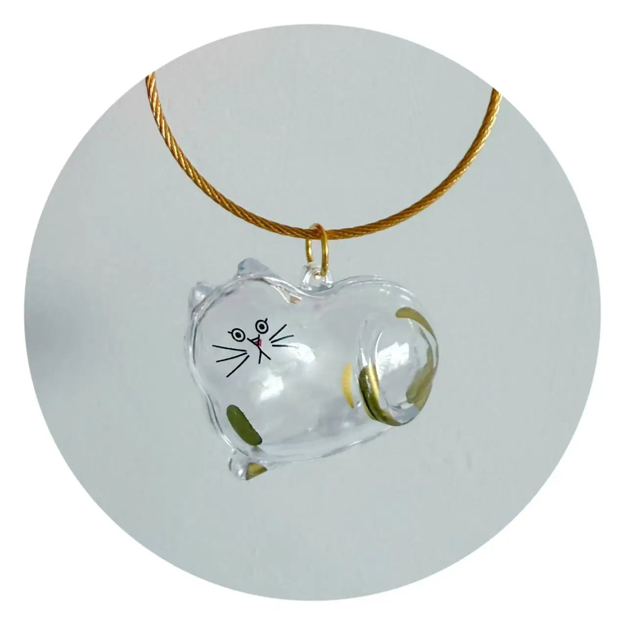 Pet Hair Memorial Resin Storage Capsule Creative Cat/Dog Hair Pendant Unique Keychain Novel Trendy Souvenir Car Decorate Gift