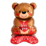 Valentine's Day Balloon Teddy Balloons Cartoon Animal Bear