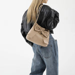 Fashion Bow Handlebags For Women Shoulder Bags Leisure Armpit Bag Shopping Versatile Bags.