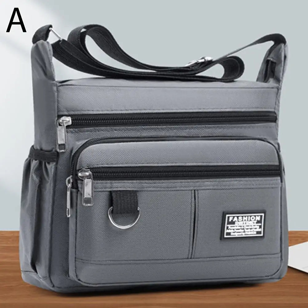 Mens Crossbody, Single Shoulder, Big Capacity Multi-Pockets Storage Bag.