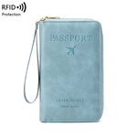 RFID Blocking Passport Holder, Travel Wallet