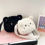 Children's Handbags Cute Shoulder Bag Cartoon Cat Soft  Bag Messenger Small Bags.