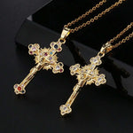 Religion Jesus Cross Pendant Necklace For Women & Men