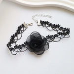 Fashion Necklace for Women Lace Heart Bell Camellia Flower Velvet Clavicle Butterfly Sexy Choker Jewelry
