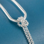 S925 Silver Minimalist Geometric Collage Bracelet Women's Jewelry Exquisite and Elegant for Birthday and Christmas Gifts