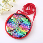 Decorative Kids Tote Bag Heart/Round Shape Shoulder HandBags Kids Coin Purse Bag.
