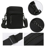 Messenger Sling Bags For Men Casual Canvas Small Zipper Crossbody Pouch.