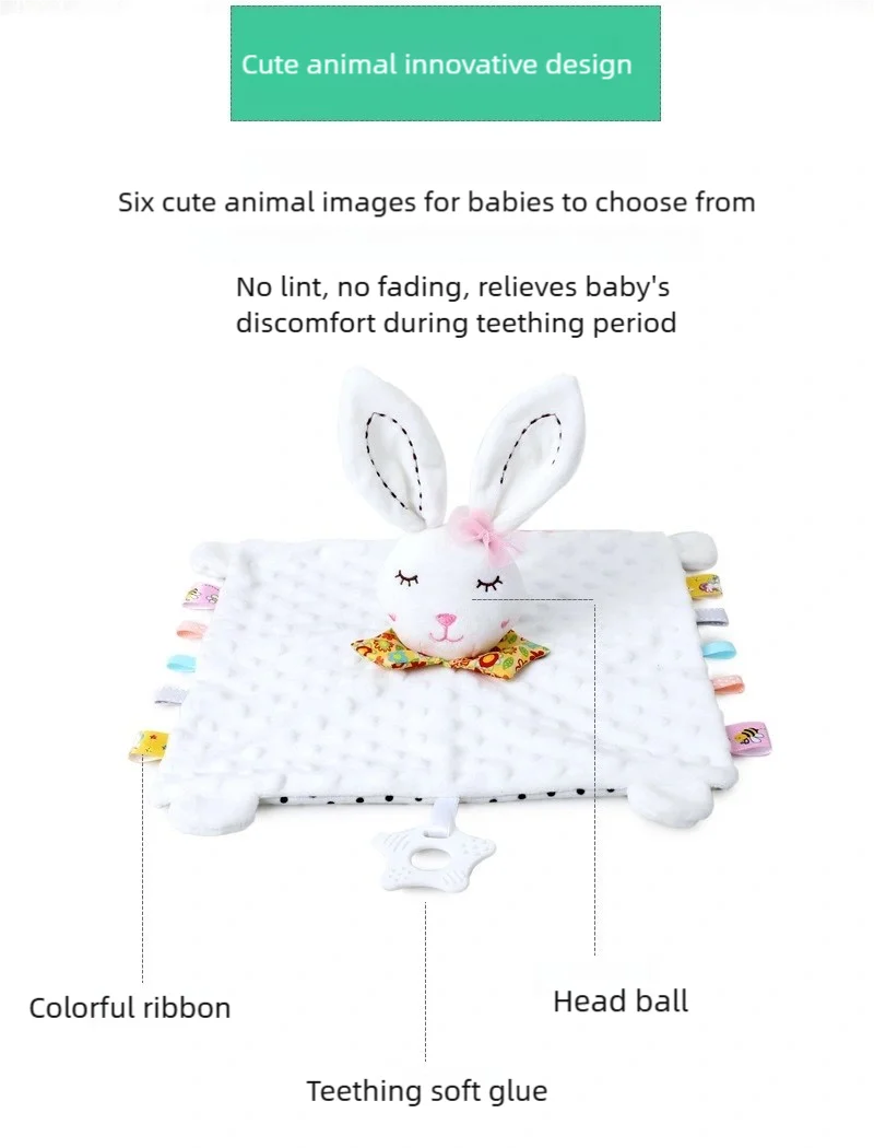 Elephant Baby Comforter Soft Appease Towel